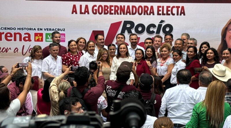 Rocío Nahle es la primera mujer gobernadora en Veracruz