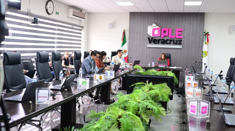 Crea OPLE Veracruz las comisiones temporales para el proceso electoral 2024-2025